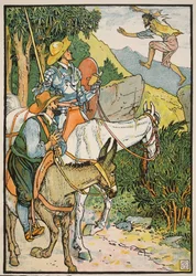 Don Quijote encontrando a Cardenio, ilustración de 